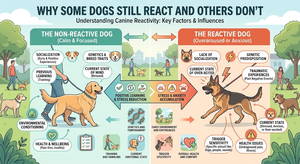 Why Some Dogs Still React and Others Don't